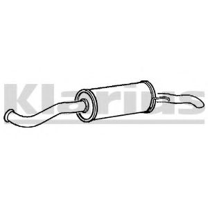 KLARIUS 230086 Глушитель выхлопных газов конечный для CITROëN (Cитроëн) KLARIUS 230086 Глушитель выхлопных газов конечный для CITROëN (Cитроëн)