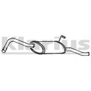 KLARIUS 230137 Глушитель выхлопных газов конечный для FORD FIESTA (Форд Фиэста) KLARIUS 230137 Глушитель выхлопных газов конечный для FORD FIESTA (Форд Фиэста)