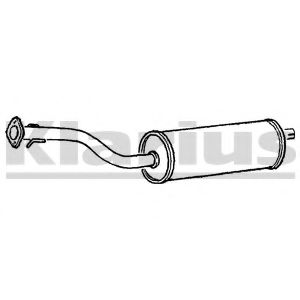 KLARIUS 230178 Средний глушитель выхлопных газов для OPEL FRONTERA A (Опель Фронтера а) KLARIUS 230178 Средний глушитель выхлопных газов для OPEL FRONTERA A (Опель Фронтера а)