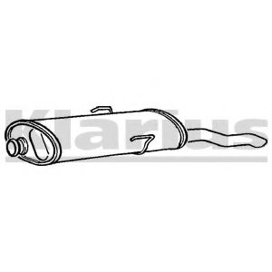 KLARIUS 230223 Глушитель выхлопных газов конечный для PEUGEOT 309 II (Пежо 309 2) KLARIUS 230223 Глушитель выхлопных газов конечный для PEUGEOT 309 II (Пежо 309 2)