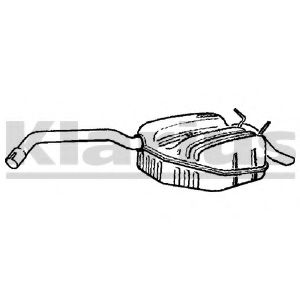 KLARIUS 230389 Глушитель выхлопных газов конечный для RENAULT SAFRANE (Рено Сафранэ) KLARIUS 230389 Глушитель выхлопных газов конечный для RENAULT SAFRANE (Рено Сафранэ)