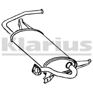 KLARIUS 230456 Глушитель выхлопных газов конечный для PROTON SATRIA (Протон Сатриа) KLARIUS 230456 Глушитель выхлопных газов конечный для PROTON SATRIA (Протон Сатриа)