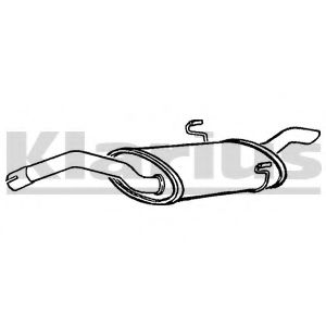 KLARIUS 230498 Глушитель выхлопных газов конечный для CITROëN (Cитроëн) KLARIUS 230498 Глушитель выхлопных газов конечный для CITROëN (Cитроëн)