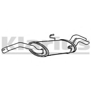 KLARIUS 230532 Глушитель выхлопных газов конечный для PEUGEOT EXPERT (Пежо Эxпэрт) KLARIUS 230532 Глушитель выхлопных газов конечный для PEUGEOT EXPERT (Пежо Эxпэрт)