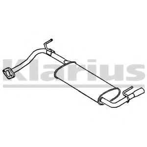 KLARIUS 230588 Глушитель выхлопных газов конечный для MAZDA FAMILIA V (Мазда Фамилиа v) KLARIUS 230588 Глушитель выхлопных газов конечный для MAZDA FAMILIA V (Мазда Фамилиа v)