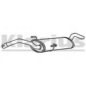KLARIUS 230599 Глушитель выхлопных газов конечный для CITROëN (Cитроëн) KLARIUS 230599 Глушитель выхлопных газов конечный для CITROëN (Cитроëн)