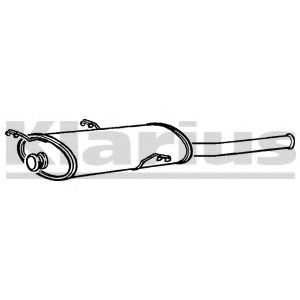 KLARIUS 230632 Глушитель выхлопных газов конечный для CITROëN (Cитроëн) KLARIUS 230632 Глушитель выхлопных газов конечный для CITROëN (Cитроëн)