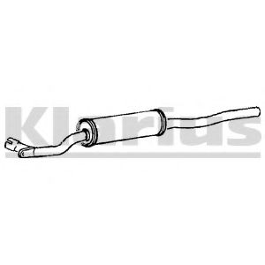 KLARIUS 240023 Средний глушитель выхлопных газов для VOLKSWAGEN CORSAR (Фольксваген Cорсар) KLARIUS 240023 Средний глушитель выхлопных газов для VOLKSWAGEN CORSAR (Фольксваген Cорсар)