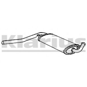 KLARIUS 240027 Средний глушитель выхлопных газов для AUDI 100 (Ауди 100) KLARIUS 240027 Средний глушитель выхлопных газов для AUDI 100 (Ауди 100)