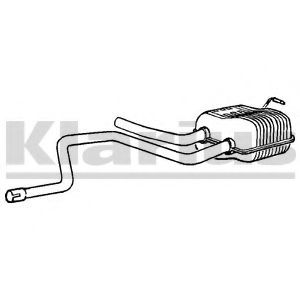 KLARIUS 240113 Средний глушитель выхлопных газов для FORD (Форд) KLARIUS 240113 Средний глушитель выхлопных газов для FORD (Форд)