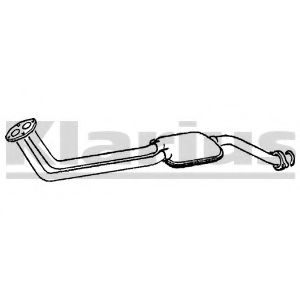 KLARIUS 240182 Предглушитель выхлопных газов для MERCEDESBENZ (Мерседес бенц)