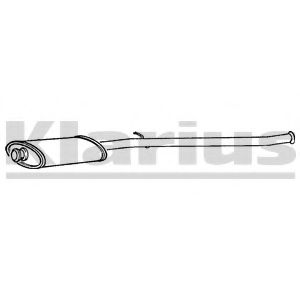 KLARIUS 240197 Средний глушитель выхлопных газов для PEUGEOT 309 II (Пежо 309 2) KLARIUS 240197 Средний глушитель выхлопных газов для PEUGEOT 309 II (Пежо 309 2)