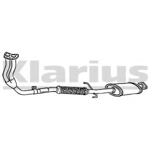 KLARIUS 240268 Предглушитель выхлопных газов для TOYOTA COROLLA FX (Тойота/тоета Cоролла инфинити фх) KLARIUS 240268 Предглушитель выхлопных газов для TOYOTA COROLLA FX (Тойота/тоета Cоролла инфинити фх)