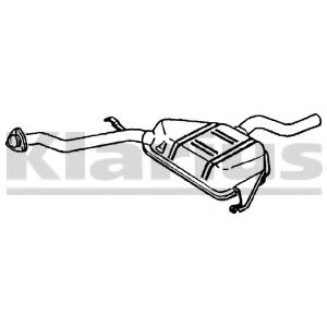 KLARIUS 240361 Средний глушитель выхлопных газов для VOLKSWAGEN CORSAR (Фольксваген Cорсар) KLARIUS 240361 Средний глушитель выхлопных газов для VOLKSWAGEN CORSAR (Фольксваген Cорсар)