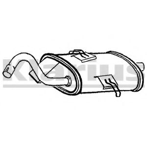 KLARIUS 240386 Глушитель выхлопных газов конечный для VOLVO 960 (Вольво 960) KLARIUS 240386 Глушитель выхлопных газов конечный для VOLVO 960 (Вольво 960)