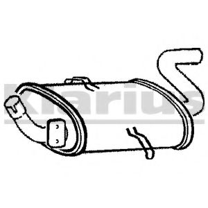 KLARIUS 240387 Глушитель выхлопных газов конечный для VOLVO 960 (Вольво 960) KLARIUS 240387 Глушитель выхлопных газов конечный для VOLVO 960 (Вольво 960)