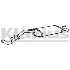KLARIUS 240395 Глушитель выхлопных газов конечный для RENAULT MASTER I (Рено Мастэр и) KLARIUS 240395 Глушитель выхлопных газов конечный для RENAULT MASTER I (Рено Мастэр и)