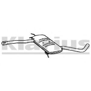 KLARIUS 240396 Средний глушитель выхлопных газов для RENAULT SAFRANE (Рено Сафранэ) KLARIUS 240396 Средний глушитель выхлопных газов для RENAULT SAFRANE (Рено Сафранэ)