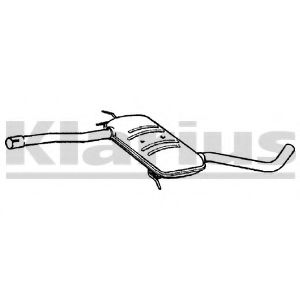KLARIUS 240397 Средний глушитель выхлопных газов для RENAULT SAFRANE (Рено Сафранэ) KLARIUS 240397 Средний глушитель выхлопных газов для RENAULT SAFRANE (Рено Сафранэ)
