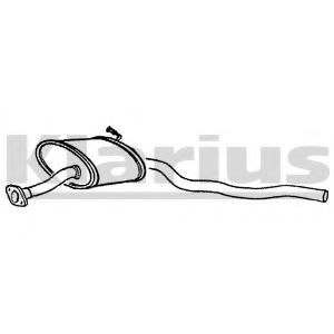 KLARIUS 240426 Средний глушитель выхлопных газов для FORD (Форд) KLARIUS 240426 Средний глушитель выхлопных газов для FORD (Форд)