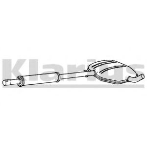 KLARIUS 240532 Средний глушитель выхлопных газов 