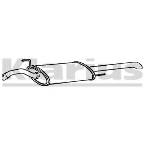 KLARIUS 240542 Глушитель выхлопных газов конечный 