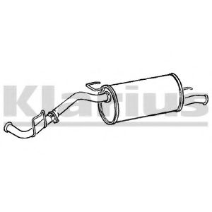 KLARIUS 240548 Глушитель выхлопных газов конечный 