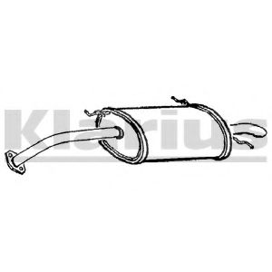 KLARIUS 240549 Глушитель выхлопных газов конечный 