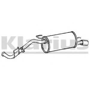 KLARIUS 240552 Глушитель выхлопных газов конечный 
