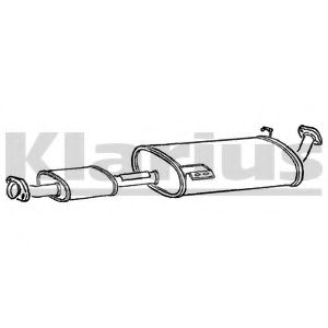 KLARIUS 240565 Средний глушитель выхлопных газов 