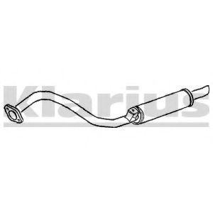 KLARIUS 240568 Глушитель выхлопных газов конечный для NISSAN TERRANO II (Ниссан Террано 2) KLARIUS 240568 Глушитель выхлопных газов конечный для NISSAN TERRANO II (Ниссан Террано 2)