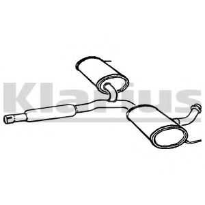 KLARIUS 240574 Средний глушитель выхлопных газов 