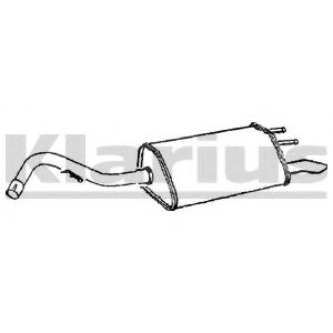 KLARIUS 240586 Глушитель выхлопных газов конечный 