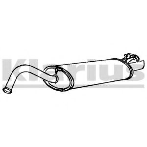 KLARIUS 240594 Глушитель выхлопных газов конечный 