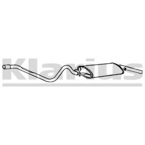 KLARIUS 250254 Глушитель выхлопных газов конечный для VOLKSWAGEN GOLF (Фольксваген Голф) KLARIUS 250254 Глушитель выхлопных газов конечный для VOLKSWAGEN GOLF (Фольксваген Голф)