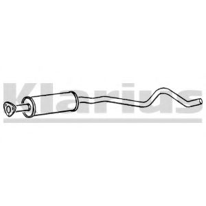 KLARIUS 250272 Средний глушитель выхлопных газов для OPEL (Опель)