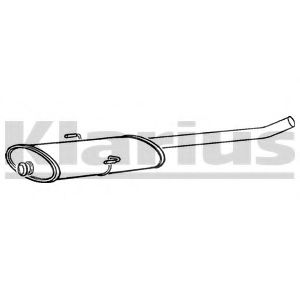 KLARIUS 250393 Средний глушитель выхлопных газов для CITROËN SYNERGIE (CитроËн Сънэргиэ) KLARIUS 250393 Средний глушитель выхлопных газов для CITROËN SYNERGIE (CитроËн Сънэргиэ)