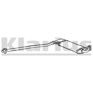 KLARIUS 260015 Средний глушитель выхлопных газов для AUDI 100 (Ауди 100) KLARIUS 260015 Средний глушитель выхлопных газов для AUDI 100 (Ауди 100)