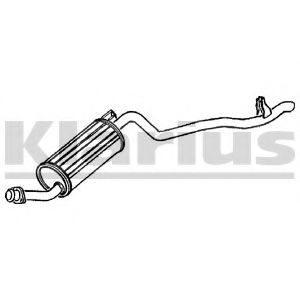KLARIUS 260071 Глушитель выхлопных газов конечный для MITSUBISHI MONTERO (Митсубиши/митсубиси Монтэро) KLARIUS 260071 Глушитель выхлопных газов конечный для MITSUBISHI MONTERO (Митсубиши/митсубиси Монтэро)