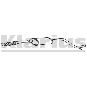 KLARIUS 260171 Средний глушитель выхлопных газов для FORD (Форд) KLARIUS 260171 Средний глушитель выхлопных газов для FORD (Форд)