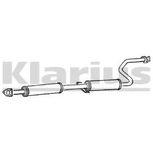 KLARIUS 260299 Средний глушитель выхлопных газов 