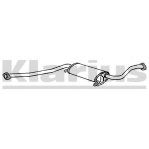 KLARIUS 260309 Средний глушитель выхлопных газов 