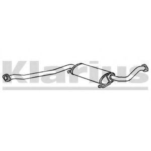 KLARIUS 260312 Средний глушитель выхлопных газов 