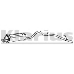 KLARIUS 260332 Глушитель выхлопных газов конечный 