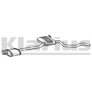 KLARIUS 260396 Средний глушитель выхлопных газов для FORD SCORPIO I (Форд Скорпио 1) KLARIUS 260396 Средний глушитель выхлопных газов для FORD SCORPIO I (Форд Скорпио 1)