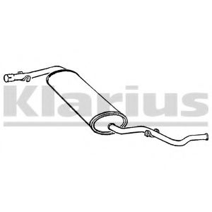 KLARIUS 260423 Глушитель выхлопных газов конечный для CITROëN (Cитроëн) KLARIUS 260423 Глушитель выхлопных газов конечный для CITROëN (Cитроëн)