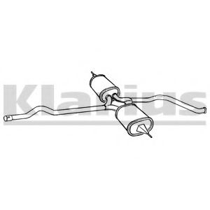 KLARIUS 260436 Средний глушитель выхлопных газов для AUDI 90 (Ауди 90) KLARIUS 260436 Средний глушитель выхлопных газов для AUDI 90 (Ауди 90)