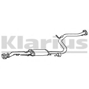 KLARIUS 260636 Средний глушитель выхлопных газов 