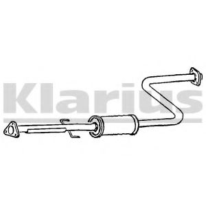 KLARIUS 260640 Средний глушитель выхлопных газов 