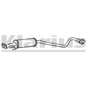 KLARIUS 260741 Средний глушитель выхлопных газов 